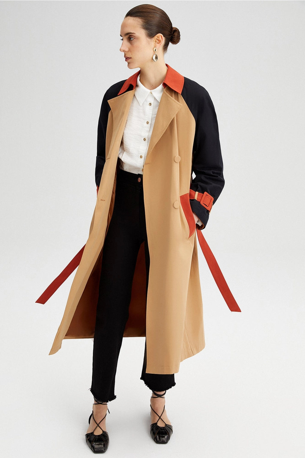 Gabardina Cosmo Colorblock / Disponible en Pre-order