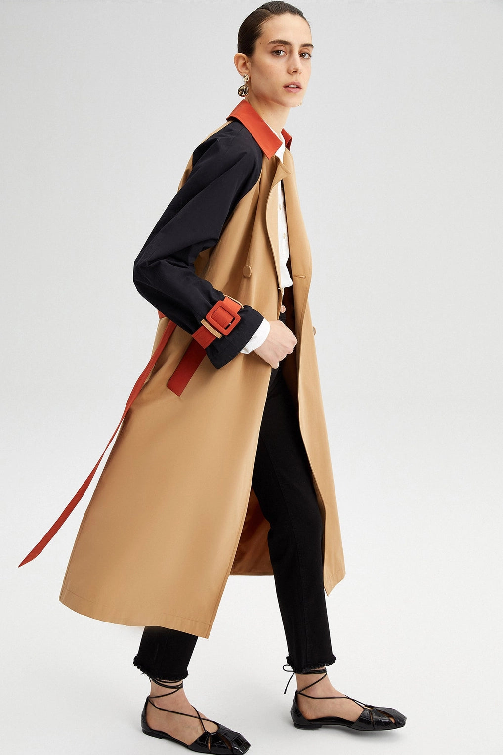 Gabardina Cosmo Colorblock / Disponible en Pre-order